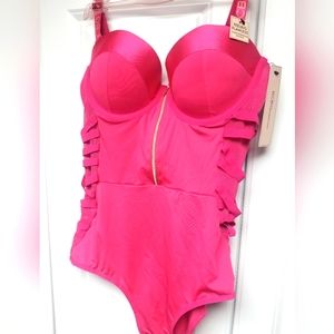 BCBG Bodysuit hotpink NWT xxl